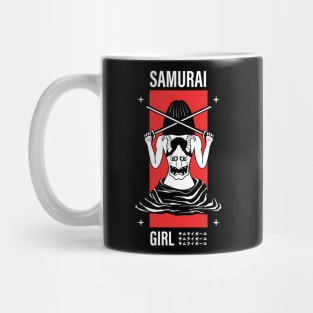 Samurai Girl Japanese Design Mug